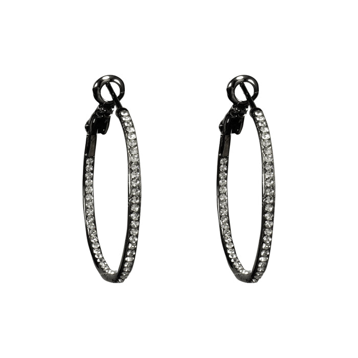Small Pave CZ Hoops