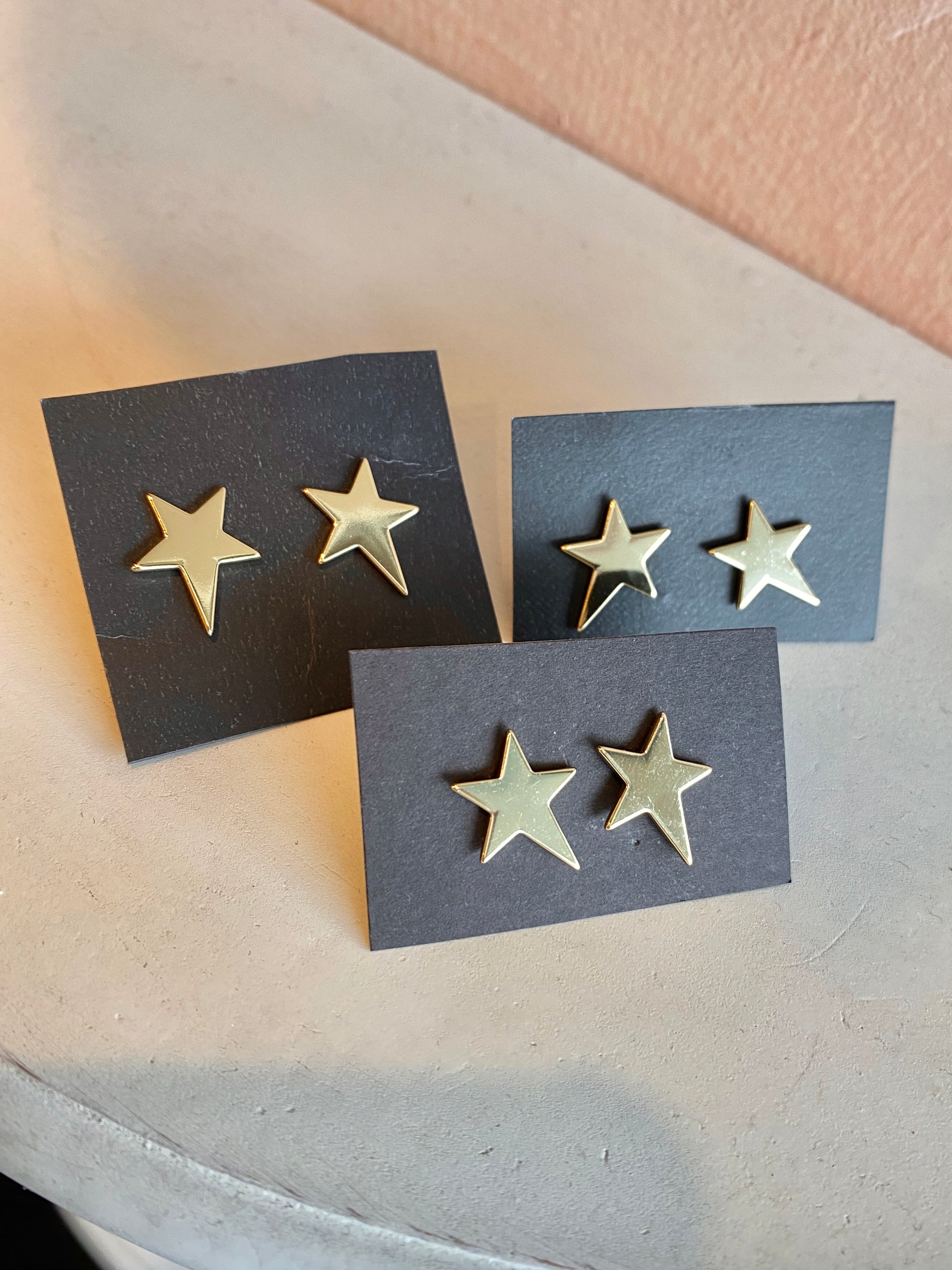 Polished Star Studs