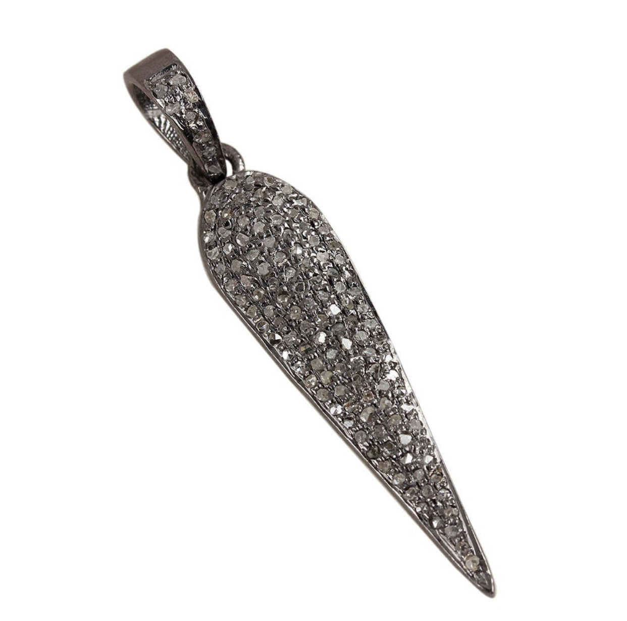Pave Diamond Spear Pendant
