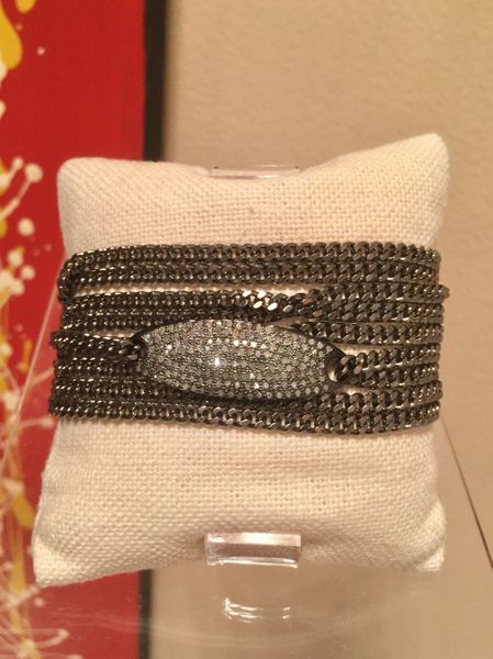 Pave Diamond Magnetic Bracelet